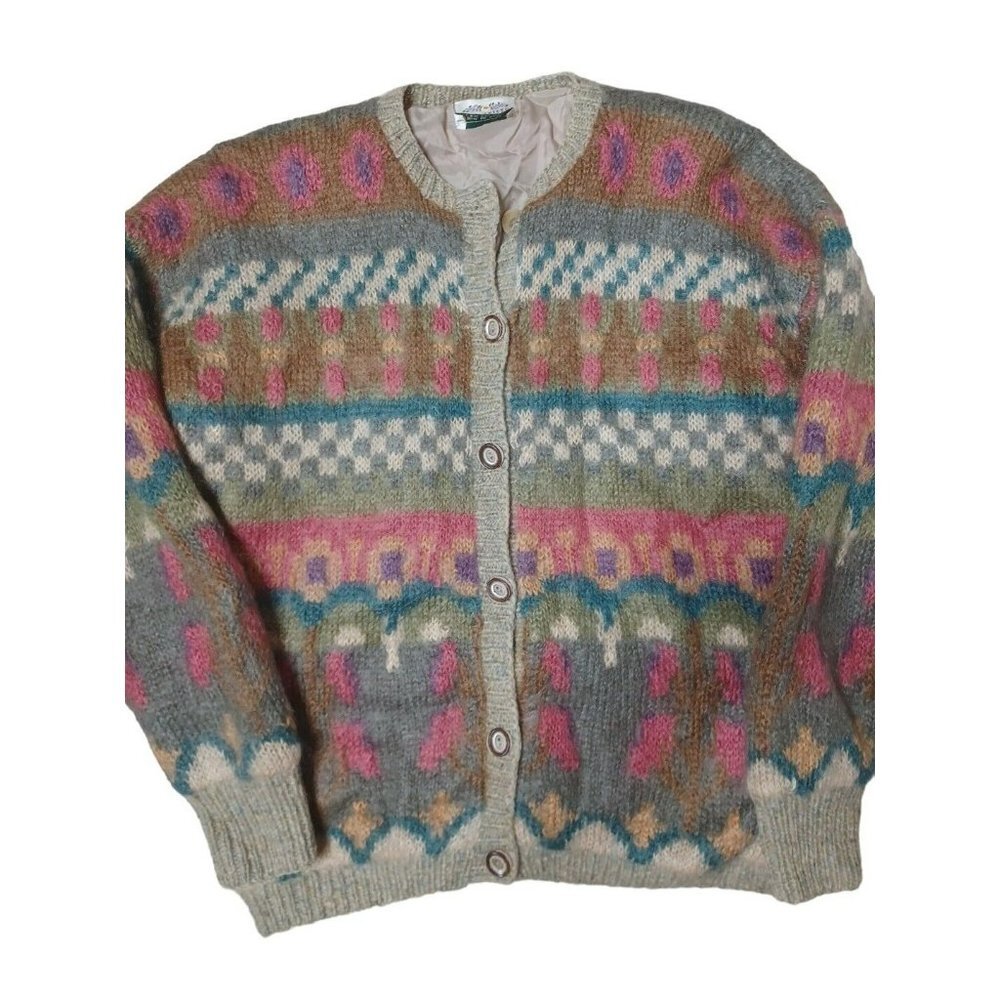 Susan Bristol Vintage Handmade Sweater 1991 M-L